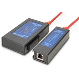 Digitus Tester di cavi unilaterale per cavi di rete RJ45, Tester per cavi Nero