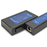 Digitus Tester di cavi unilaterale per cavi di rete RJ45, Tester per cavi Nero