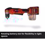 EINHELL Avvitatore angolare a batteria Power X-Change TE-AD 18 Li - Solo, 18 Volt, Trapano avvitatore rosso/Nero