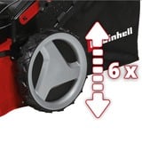 EINHELL GC-PM 51/3 S HW-E Tagliaerba a spinta Benzina Nero, Rosso, Rasaerba rosso/Nero, Tagliaerba a spinta, 51 cm, 1 L, 70 L, Trazione posteriore, 4 ruota(e)