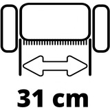 EINHELL GC-SA 1231/1 scarificatore 1200 W 28 L Nero, Rosso, Arieggiatore rosso/Nero, 1200 W, 31 cm, 9 mm, 300 m², 28 L, 18 cm