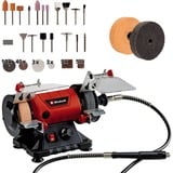 EINHELL Levigatrice doppia TC-XG 75 Kit, Smerigliatrici da banco rosso/Nero