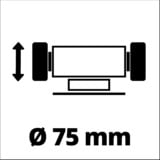 EINHELL Levigatrice doppia TC-XG 75 Kit, Smerigliatrici da banco rosso/Nero