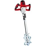 EINHELL Mescolatore per malta e vernice TE-MX 1600-2 CE Twin, Agitatore rosso/Nero