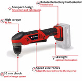 EINHELL TE-AD 18 Li - Solo, 4514290 rosso/Nero