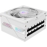 GIGABYTE AORUS ELITE P1000W ICE Alimentatore - PCIe 5.0, 80 PLUS Platinum, Design completamente modulare, Ventola da 120 mm, Compatibile con ATX 3.0, Spina EU, Alimentatore PC bianco, 80 PLUS Platinum, Design completamente modulare, Ventola da 120 mm, Compatibile con ATX 3.0, Spina EU, 1000 W, 100 - 240 V, 50/60 Hz, 15 - 6.5 A, Attivo, 125 W