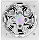 GIGABYTE AORUS ELITE P1000W ICE Alimentatore - PCIe 5.0, 80 PLUS Platinum, Design completamente modulare, Ventola da 120 mm, Compatibile con ATX 3.0, Spina EU, Alimentatore PC bianco, 80 PLUS Platinum, Design completamente modulare, Ventola da 120 mm, Compatibile con ATX 3.0, Spina EU, 1000 W, 100 - 240 V, 50/60 Hz, 15 - 6.5 A, Attivo, 125 W