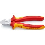 KNIPEX 70 26 160 Pinze da taglio diagonale pinza Pinze da taglio diagonale, Acciaio al cromo vanadio, Plastica, Rosso/Arancione, 16 cm, 216 g