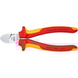 KNIPEX 70 26 160 Pinze da taglio diagonale pinza, Pinze di taglio Pinze da taglio diagonale, Acciaio al cromo vanadio, Plastica, Rosso/Arancione, 16 cm, 216 g