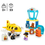 LEGO DUPLO 10443 La Prima Volta in Aeroporto, Gioco Educativo per Motricità Fine per Bambini 2+ Anni con Aereo e Personaggi, Giochi di costruzione Gioco Educativo per Motricità Fine per Bambini 2+ Anni con Aereo e Personaggi, Set da costruzione, 2 anno/i, Plastica, 23 pz, 546 g