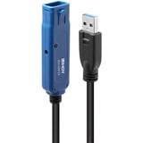 Lindy Prolunga attiva USB 3.0 Pro, Cavo di prolunga Nero/Blu