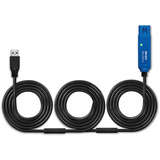 Lindy Prolunga attiva USB 3.0 Pro, Cavo di prolunga Nero/Blu