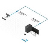 Lindy Prolunga attiva USB 3.0 Pro, Cavo di prolunga Nero/Blu