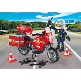 PLAYMOBIL City Action Moto dei vigili del fuoco sul luogo dell'incidente, Giochi di costruzione 