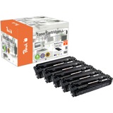 Peach PT1140 cartuccia toner 5 pz Compatibile Nero, Ciano, Magenta, Giallo 2400 pagine, 2100 pagine, Nero, Ciano, Magenta, Giallo, 5 pz