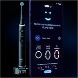 Procter & Gamble iO Series 10 Adulto Spazzolino rotante-oscillante Nero, Spazzolino da denti elettrico Nero, Adulto, Spazzolino rotante-oscillante, Cura quotidiana, Pulito profondo, Cura gum, Sensibile, Sbiancante, Nero, 2 min, Rotondo
