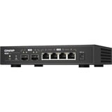 QNAP QSW-2104-2S switch di rete Non gestito 2.5G Ethernet Nero Non gestito, 2.5G Ethernet