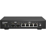 QNAP QSW-2104-2S switch di rete Non gestito 2.5G Ethernet Nero, Interruttore Non gestito, 2.5G Ethernet