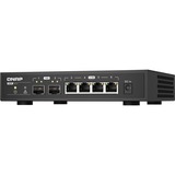 QNAP QSW-2104-2S switch di rete Non gestito 2.5G Ethernet Nero, Interruttore Non gestito, 2.5G Ethernet