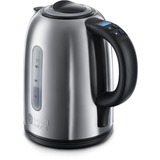 Russell Hobbs Buckingham bollitore elettrico 1,7 L 2400 W Nero, Acciaio inossidabile argento/Nero, 1,7 L, 2400 W, Nero, Acciaio inossidabile, Plastica, Acciaio inossidabile, Termostato regolabile, Indicatore del livello dell'acqua