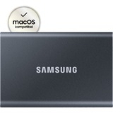 SAMSUNG Portable SSD T7 1000 GB Grigio grigio, 1000 GB, USB tipo-C, 3.2 Gen 2 (3.1 Gen 2), 1050 MB/s, Protezione della password, Grigio