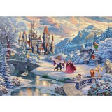 Schmidt Spiele Thomas Kinkade Studios: Disney - La Bella e la Bestia, Incantevole Sera d'Inverno 