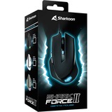 Sharkoon SHARK Force II mouse Mano destra USB tipo A Ottico 4200 DPI Nero, Mano destra, Ottico, USB tipo A, 4200 DPI, Nero