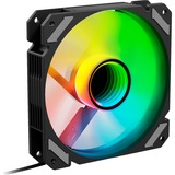 Sharkoon SHARK Mirror RGB PWM REVERSE, Ventola Nero