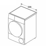 Siemens WQ46B2D41, Pompa di calore di condensazione asciugatrice bianco