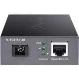TP-Link TL-FC311B-20 convertitore multimediale di rete 1000 Mbit/s 1550 nm Modalità singola Nero 1000 Mbit/s, IEEE 802.3, IEEE 802.3ab, IEEE 802.3i, IEEE 802.3u, IEEE 802.3x, IEEE 802.3z, Gigabit Ethernet, 10,100,1000 Mbit/s, 1000 Mbit/s, SC