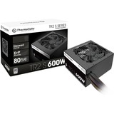 Thermaltake TRS-600AH2NK alimentatore per computer 600 W 20+4 pin ATX ATX Nero Nero, 600 W, 230 V, 50 - 60 Hz, 8 A, Attivo, 105 W