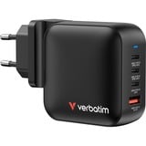 Verbatim Mini GaN Charger 100W Universale Nero AC Ricarica rapida Interno, Caricabatterie Nero, Interno, AC, Nero