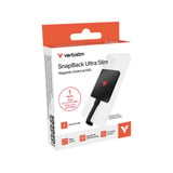Verbatim SnapBack Ultra Slim SSD 1 TB, Disco a stato solido Nero, 1 TB, USB tipo-C, USB 3.2 Gen 2x2, 2050 MB/s, 20 Gbit/s, Nero