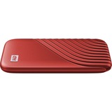 WD My Passport 1000 GB Rosso rosso, 1000 GB, USB tipo-C, 3.2 Gen 2 (3.1 Gen 2), 1050 MB/s, Protezione della password, Rosso