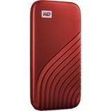 WD My Passport 1000 GB Rosso, Disco a stato solido rosso, 1000 GB, USB tipo-C, 3.2 Gen 2 (3.1 Gen 2), 1050 MB/s, Protezione della password, Rosso