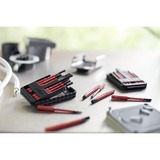 Wiha Set di punte slimBit electric, esagonale Plus, Set di bit rosso