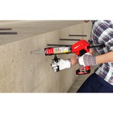 fischer Dispositivo di spremitura a batteria FIS DB S Pro, 18Volt, Pistola per silicone rosso/Nero