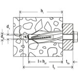 fischer Tassello per calcestruzzo aerato GB 14 grigio chiaro