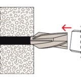 fischer Tassello per calcestruzzo aerato GB 14 grigio chiaro