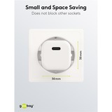 goobay Caricatore rapido USB-C Nano, PD, GaN, 20 Watt, Caricabatterie bianco