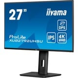 iiyama ProLite XUB2792UHSU-B6 Monitor PC 68,6 cm (27") 3840 x 2160 Pixel 4K Ultra HD LED Nero, Monitor LED Nero (opaco), 68,6 cm (27"), 3840 x 2160 Pixel, 4K Ultra HD, LED, 4 ms, Nero