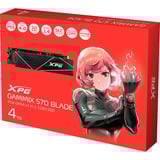 ADATA GAMMIX S70 Blade 4 TB M.2 PCI Express 4.0 NVMe 3D NAND, Disco a stato solido Nero, 4 TB, M.2, 7400 MB/s