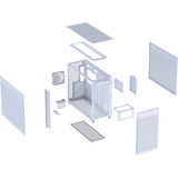 ASUS 90DC00V3-B39000, Chassis Tower bianco