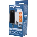 Ansmann APS 2250L adattatore e invertitore Interno Nero Nero, Universale, Interno, 100 - 240 V, 50/60 Hz, 5 - 15 V, Nero