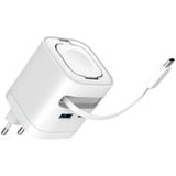 Ansmann Home Charger HC265PD con cavo e caricatore Apple Watch 5,8A 65W 2 porte, Caricabatterie bianco