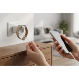 Ansmann Home Charger HC265PD con cavo e caricatore Apple Watch 5,8A 65W 2 porte, Caricabatterie bianco