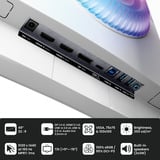 Arozzi AZ-NO-49TUW165, Monitor di gioco bianco