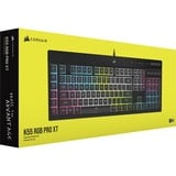 Corsair K55 RGB PRO XT tastiera USB QWERTY Tedesco Nero Nero, Full-size (100%), USB, QWERTY, LED RGB, Nero