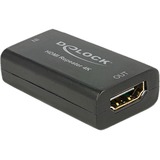 DeLOCK 11403 moltiplicatore AV Nero, Adattatore Cablato, Nero
