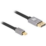 DeLOCK Cavo Mini DisplayPort > DisplayPort 1.4, 8K con HDR Nero/grigio